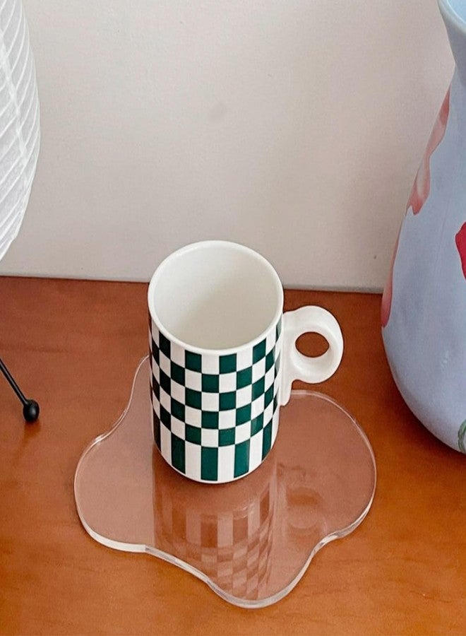 Siutaga 3 Pcs Acrylic Irregular Coasters Cloud Shape Cup Mats Transparent Cute Coaster for Tabletop Protection Home Decor for Coffee Table, Stone Tables, Desk, Kitchen, Office (Clear) - Image 4